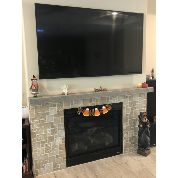 Millwood Pines Juna Floating Fireplace Shelf Mantel & Reviews Wayfair